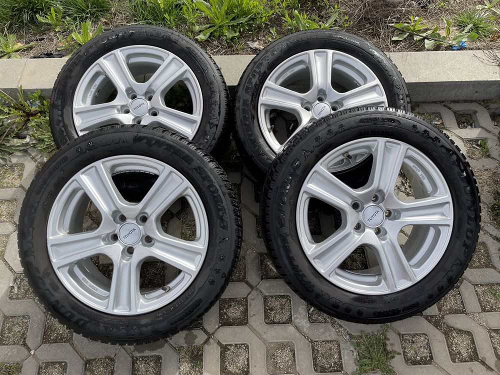 Jante R16 cu anvelope dunlop winter sport 5 -  205/55R16