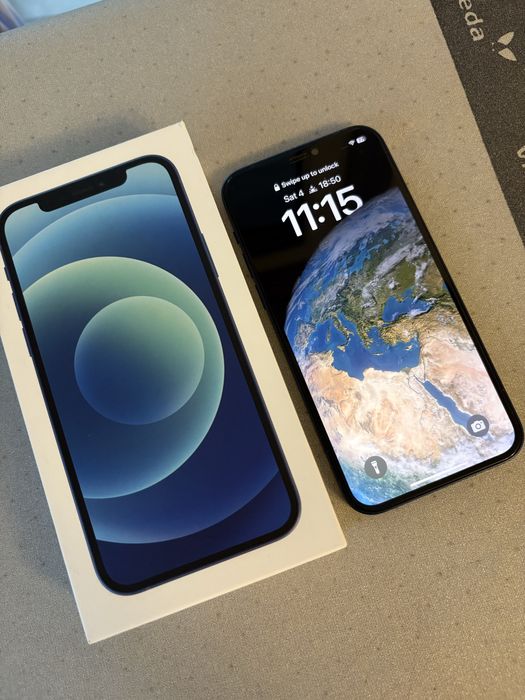 Iphone 12 128GB stare excelenta, husa cadou
