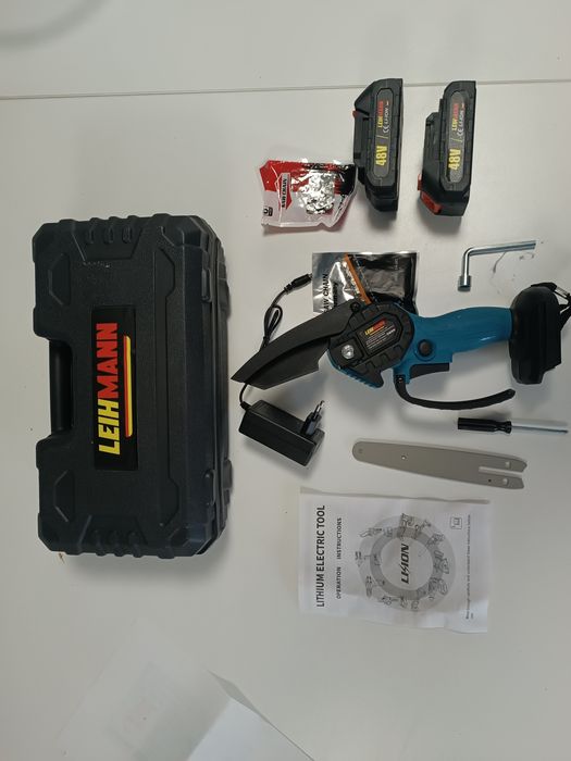 Mini drujba electrica 48V!!! 2 bateri 2 lanțuri