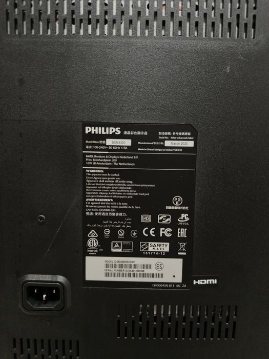Monitor Philips BDM4350UC, 43” 4K IPS, stare impecabilă