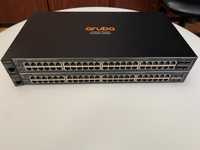 3-Switch HPE Aruba j9775a, 2-Fortinet FG-100D