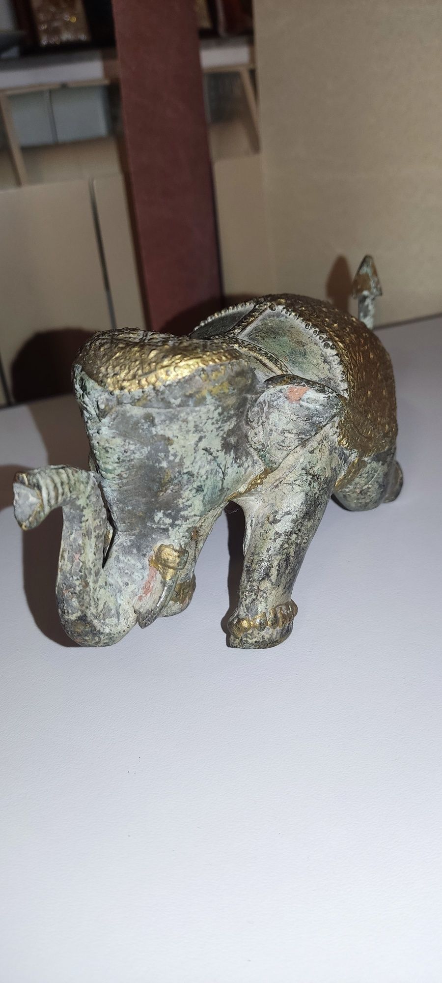 Elefant vintage bronz