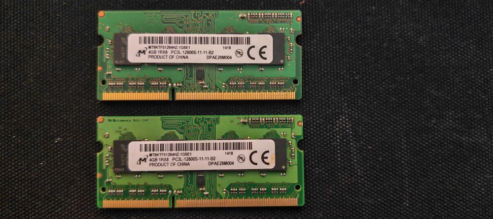 Модули памяти ОЗУ Ноутбука / Noutbuk xotira modullari 8GB DDR3 (2x4GB)