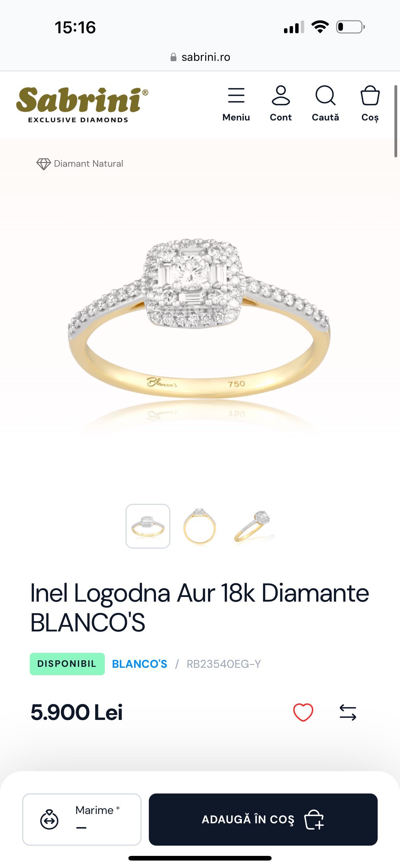 Inel cu diamante