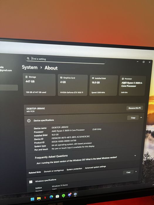 Vand Setup Gaming Complet