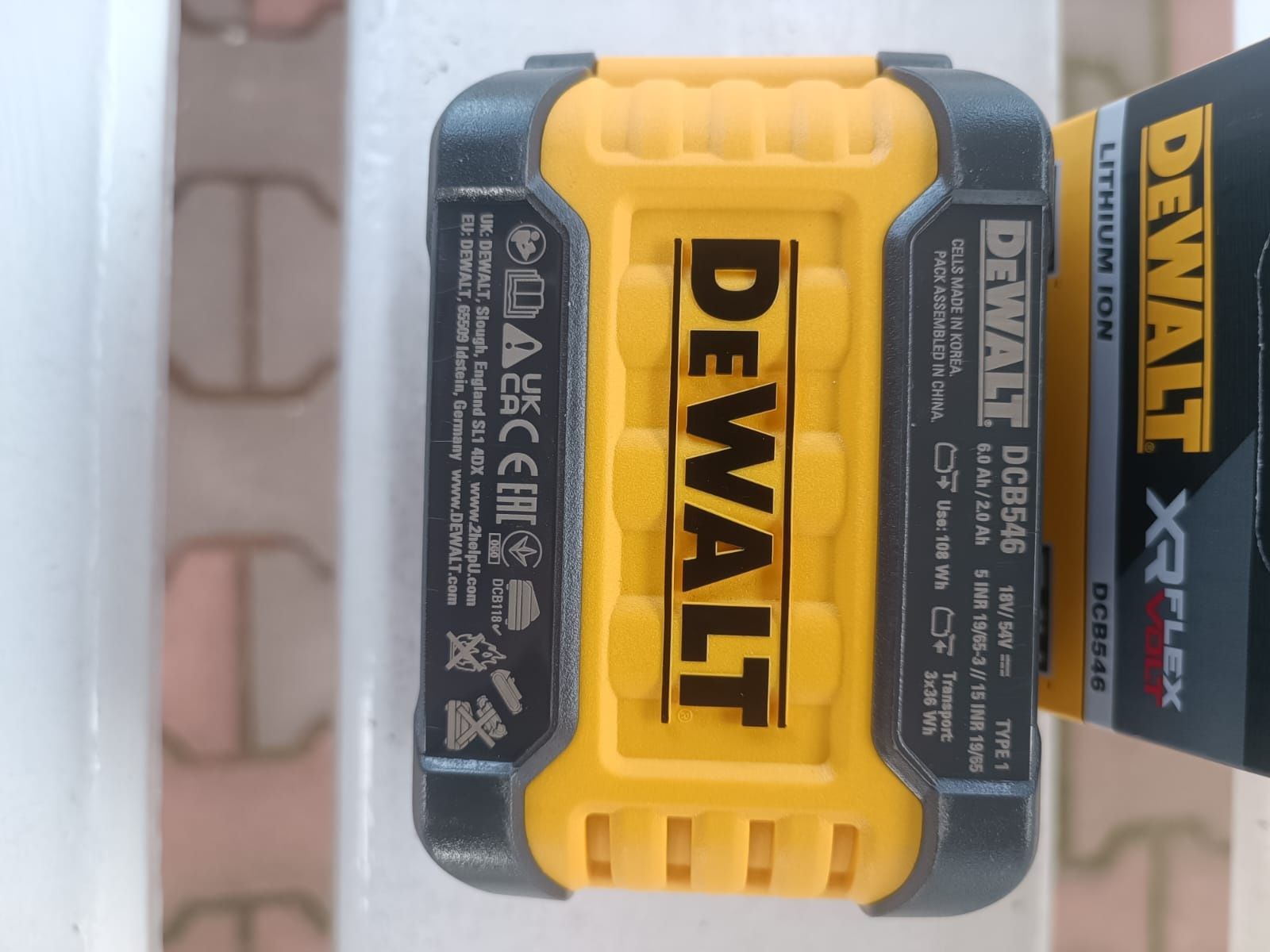 Dewalt bateri 54V 6ah si 18V