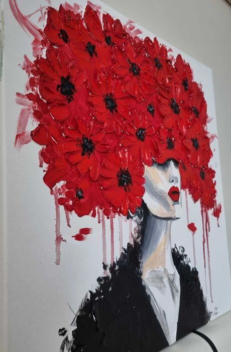 Tablou pictat 3d / pictura pe panza