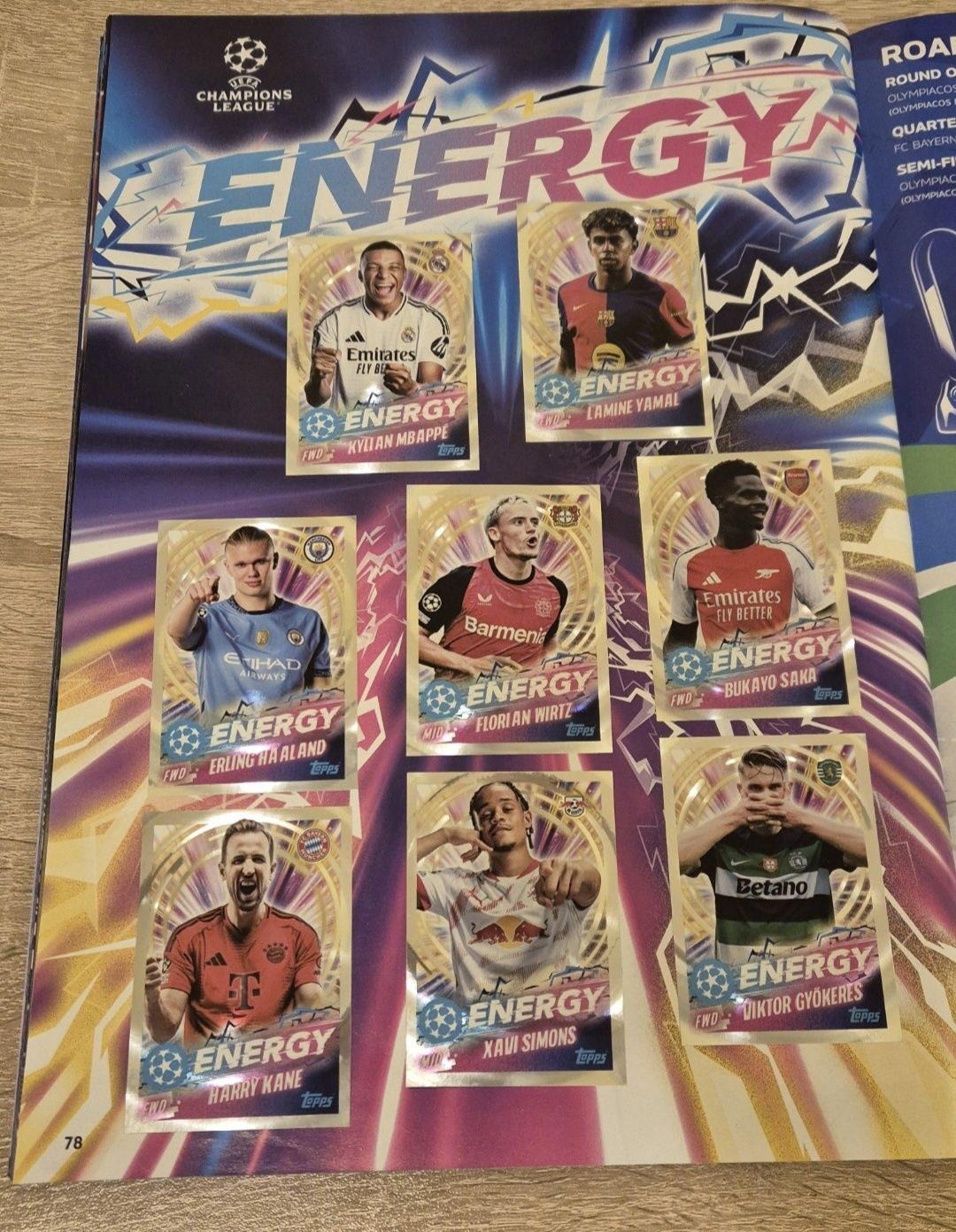 РАЗПРОДАЖБА! 100% попълнен албум Topps / Panini Шампионска лига 24/25