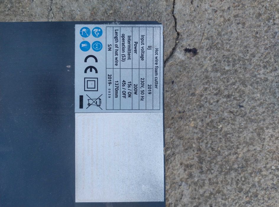 Професионална машина за рязане на стиропор/пяна /EPS/