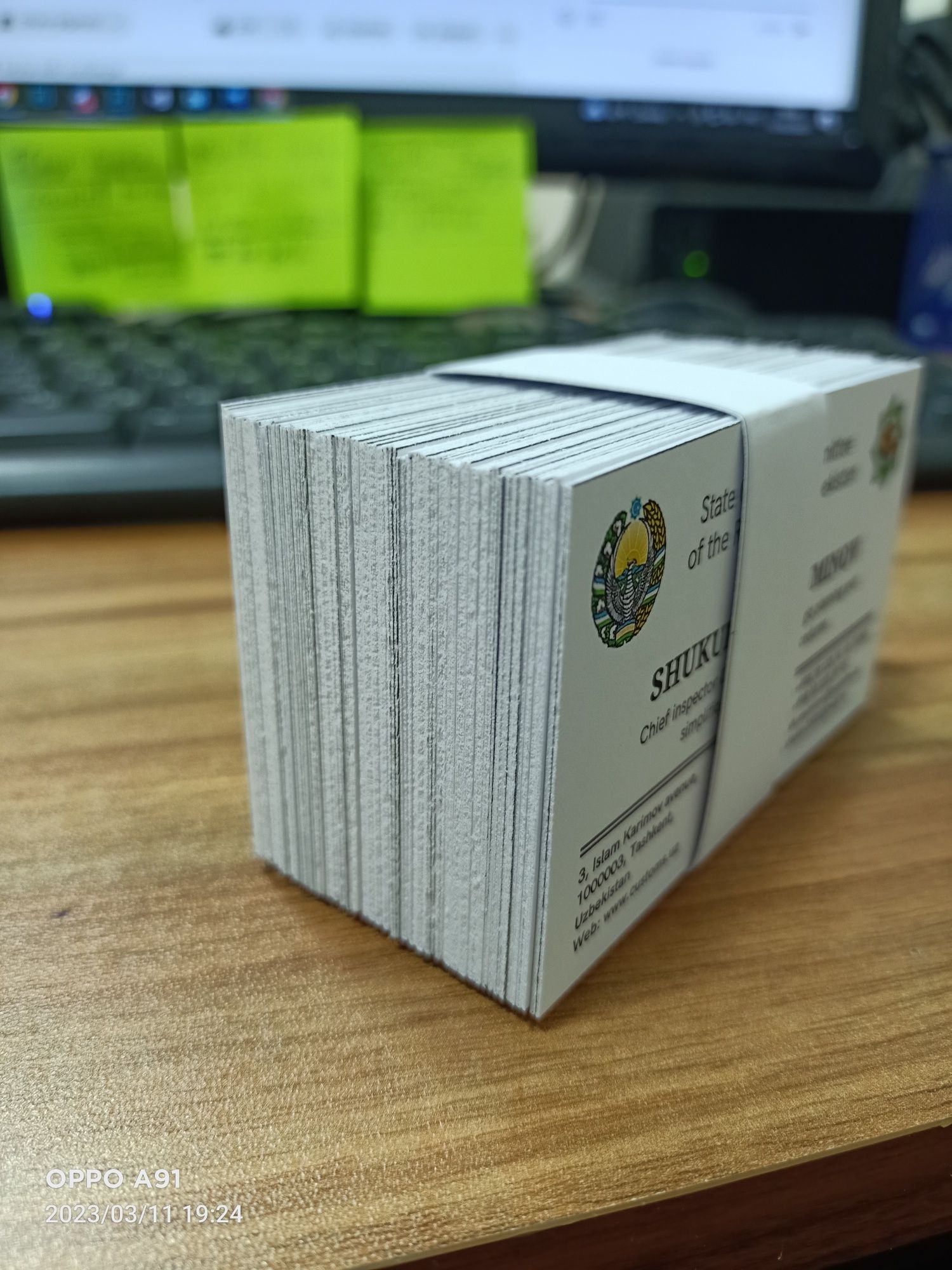 VIZITKA 1000 ta 600 soʻmdan