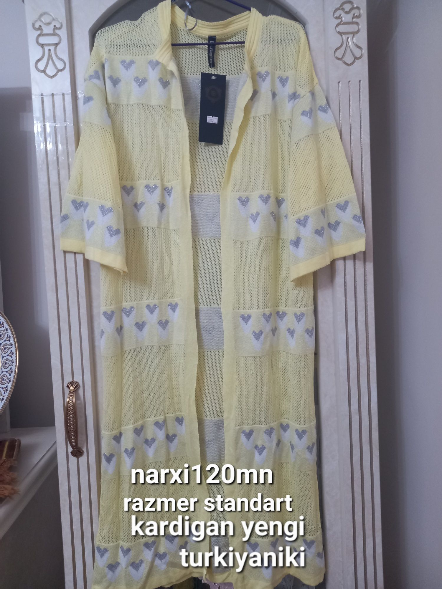 Kardigan razmer standart 48 50 garam kelad narxi 120000