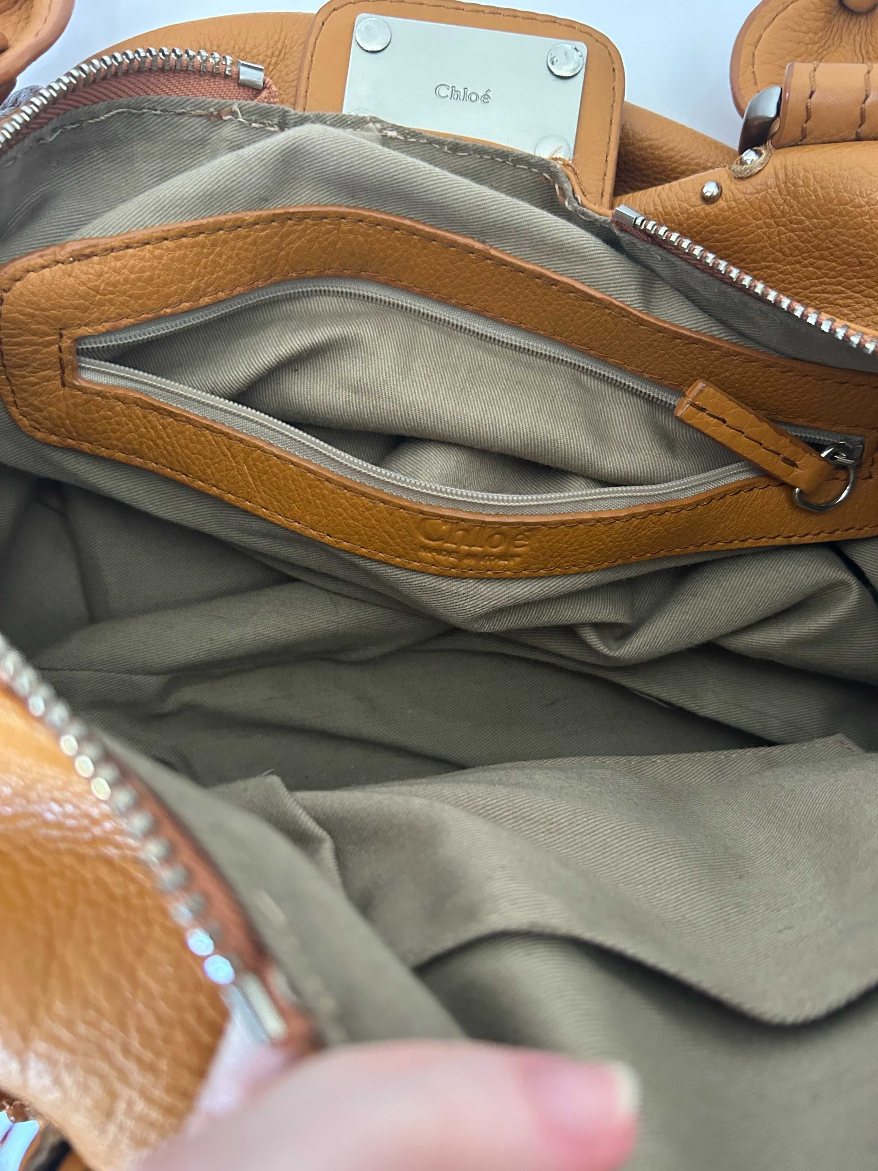 Geantă Chloé Paddington caramel