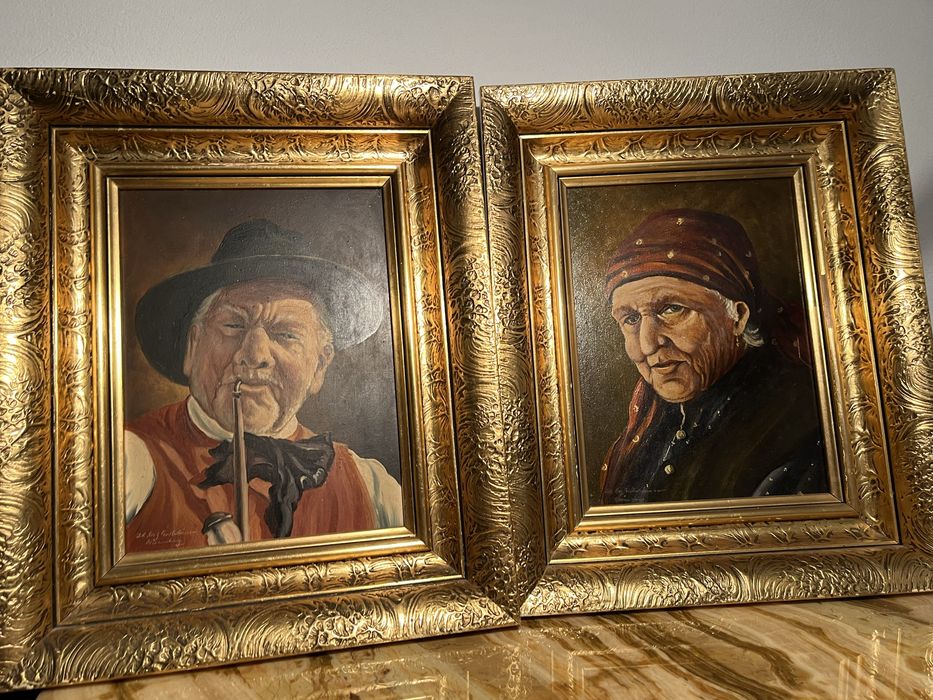 Tablouri foarte vechi pictate/semnate
