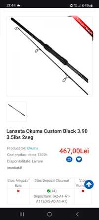 Lansete okuma custom black