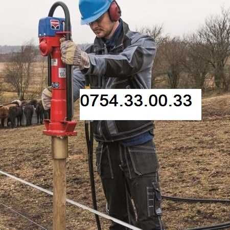 Masina Batator de stalpi cu motor termic in 2T pe benzina