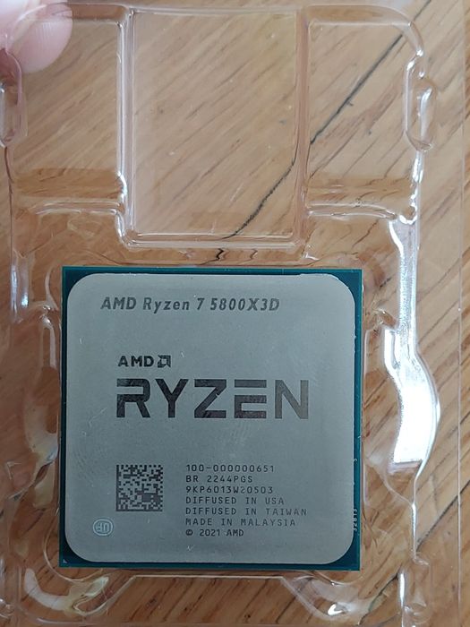 АМD Ryzen 7 5800X3D, 8-ядрен, АМ4, 96MB L3 Cache