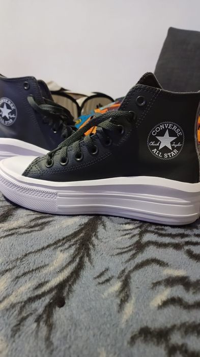 Ghete femei Converse Chuck Taylor All Star Move Cozy Utility, Gri