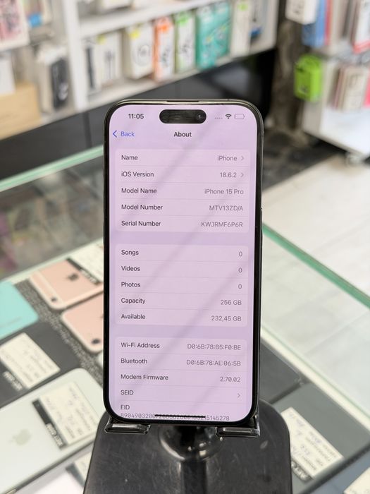 Apple iPhone 15 Pro 256GB Black Titanium