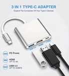 Adaptor USB-C la HDTV 4K, cu USB 3.0 și video pentru MacBook/iPad