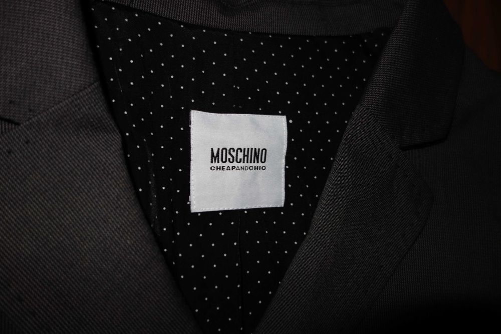 Sacou Dama Moschino, Marimea L, Gri, Stare excelenta