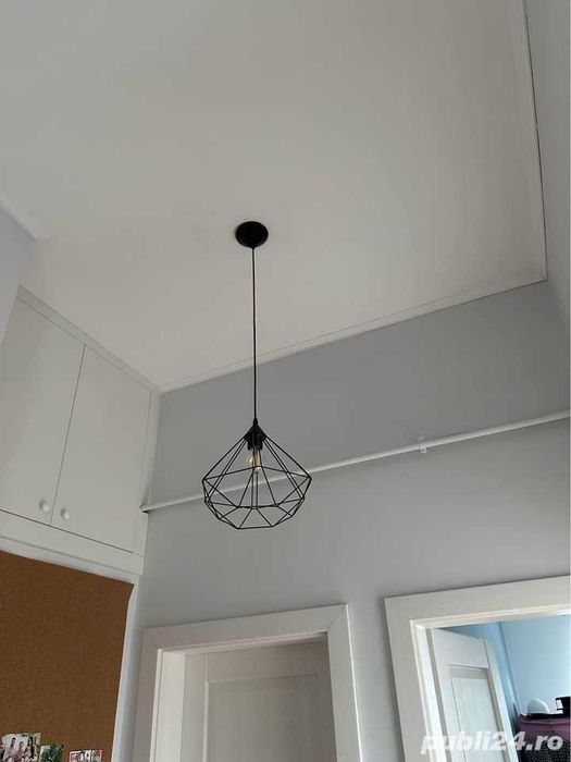 Vand lustre negre, L=110 cm, Eglo