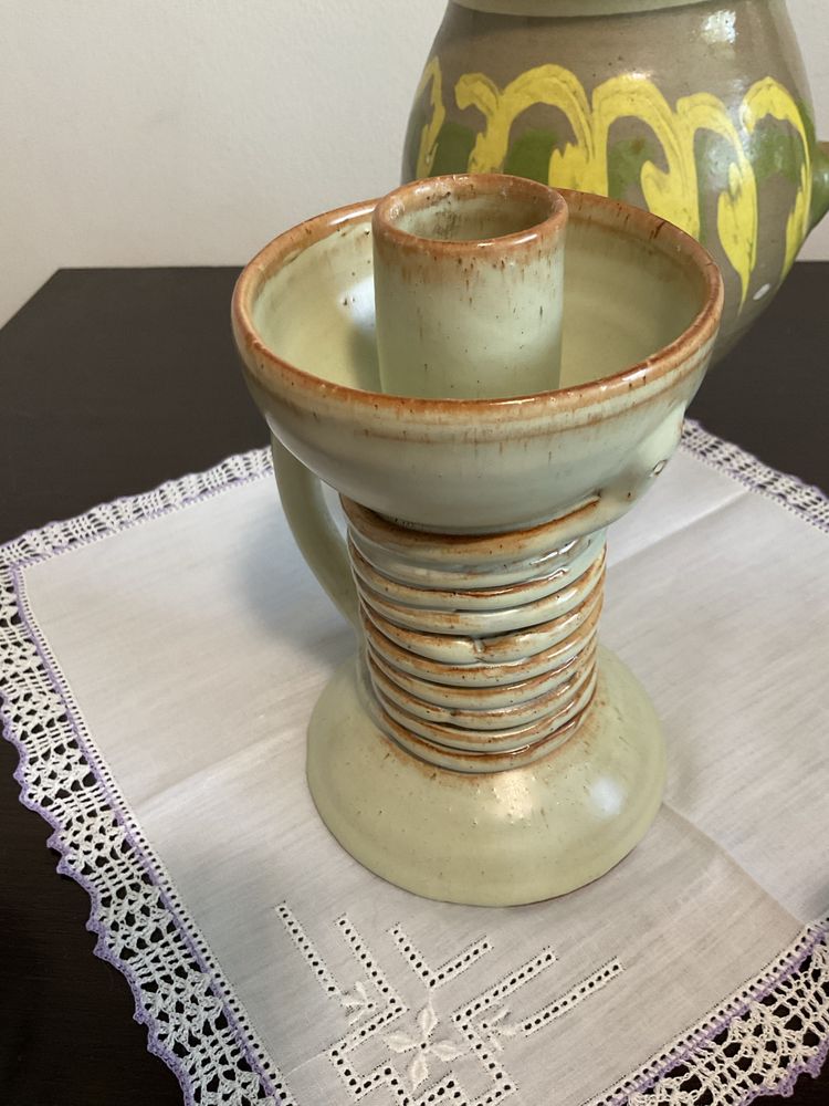 Ceramica decorativa veche Corond, Marginea, lucrata manual