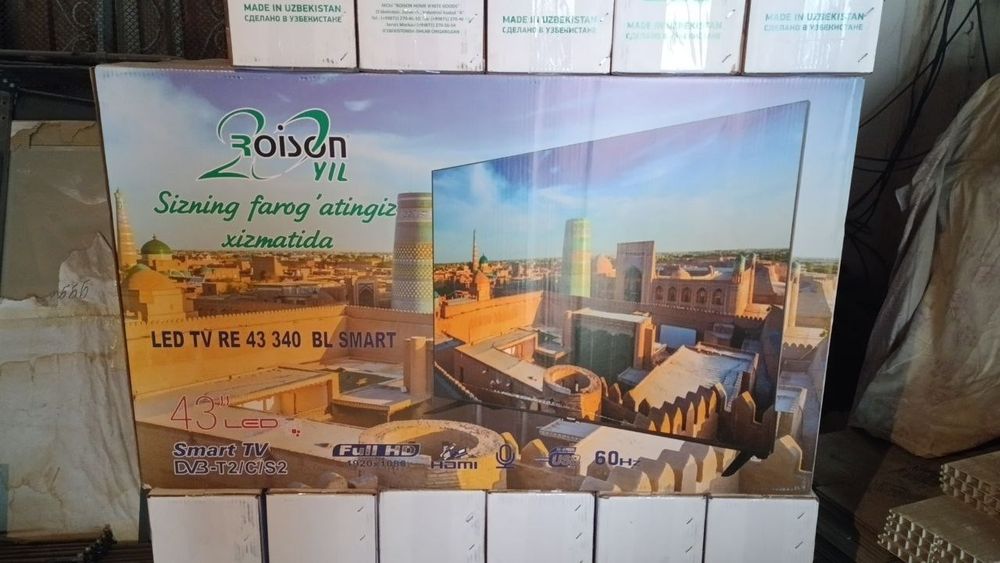 ROISON televizor 43*  Smart TV Bezramka 3 yil garantiya