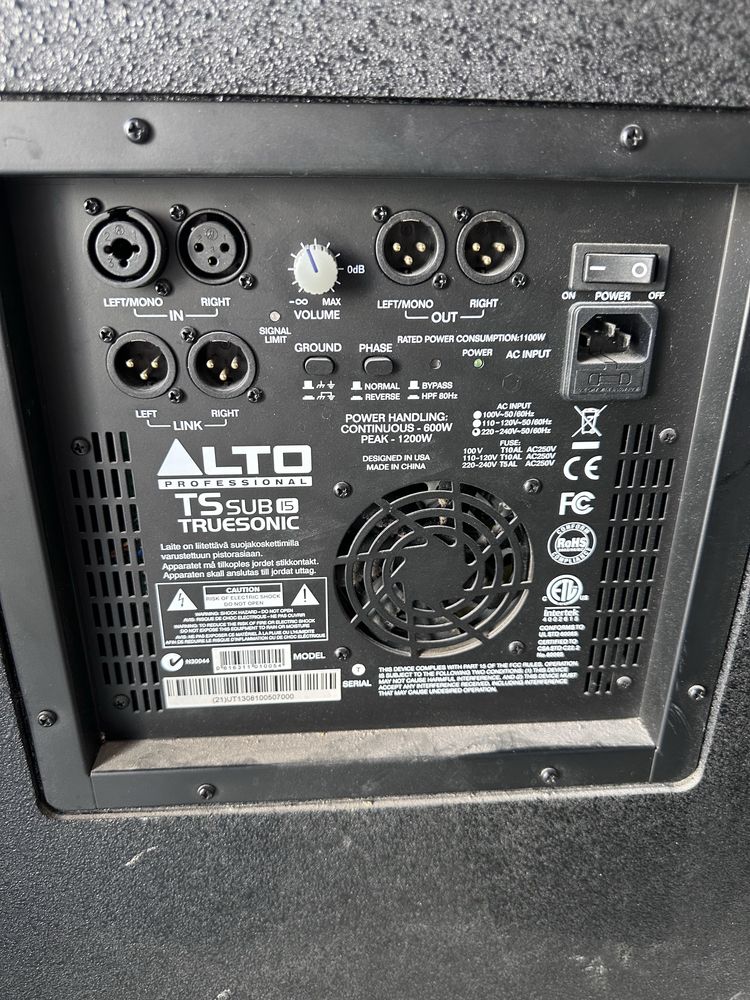 Sistem audio profesional ALTO+consola dj Pioneer