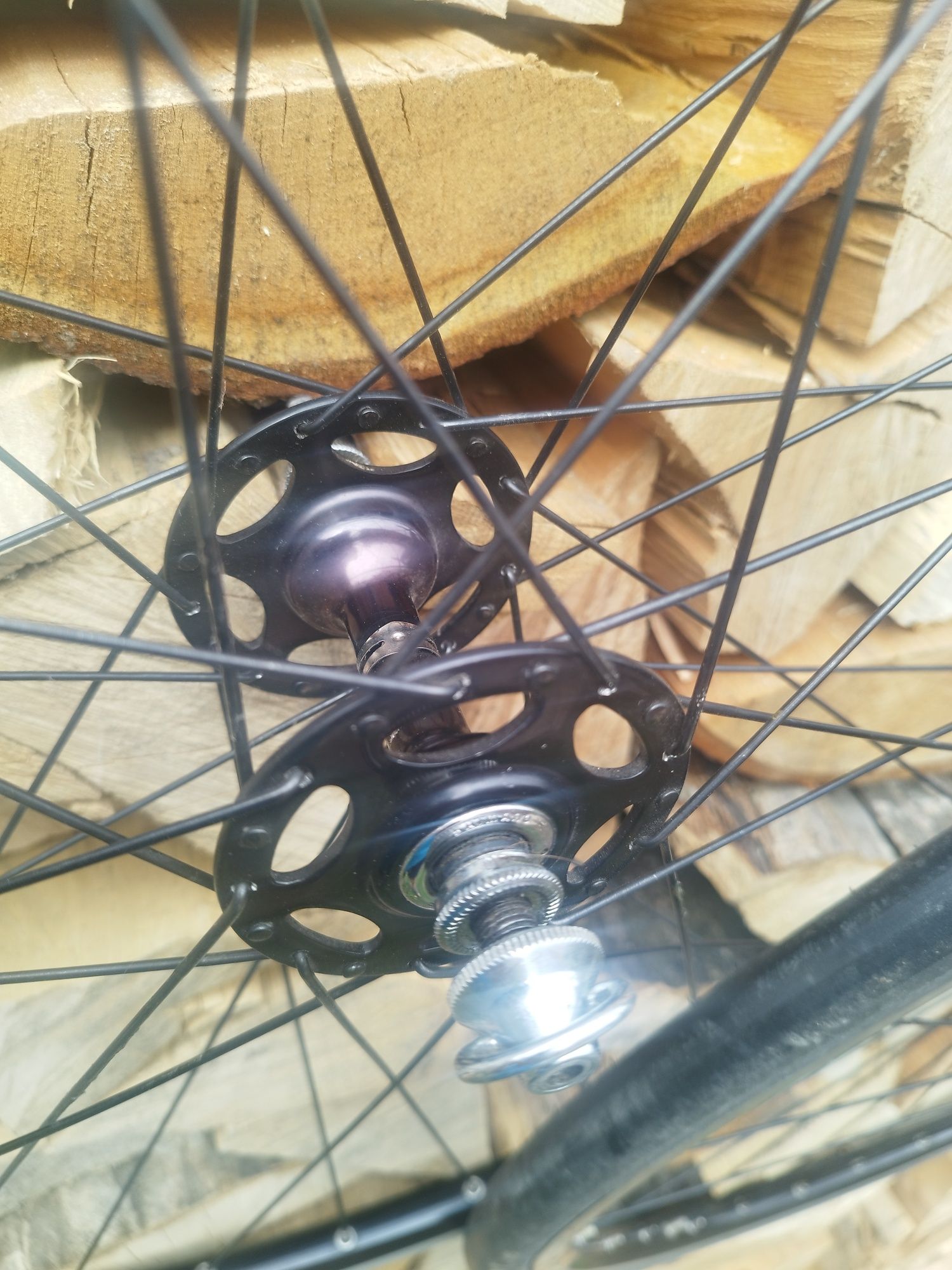 Roti cursiera vintage Mavic Open Pro, Dura Ace black 1 st. gen.