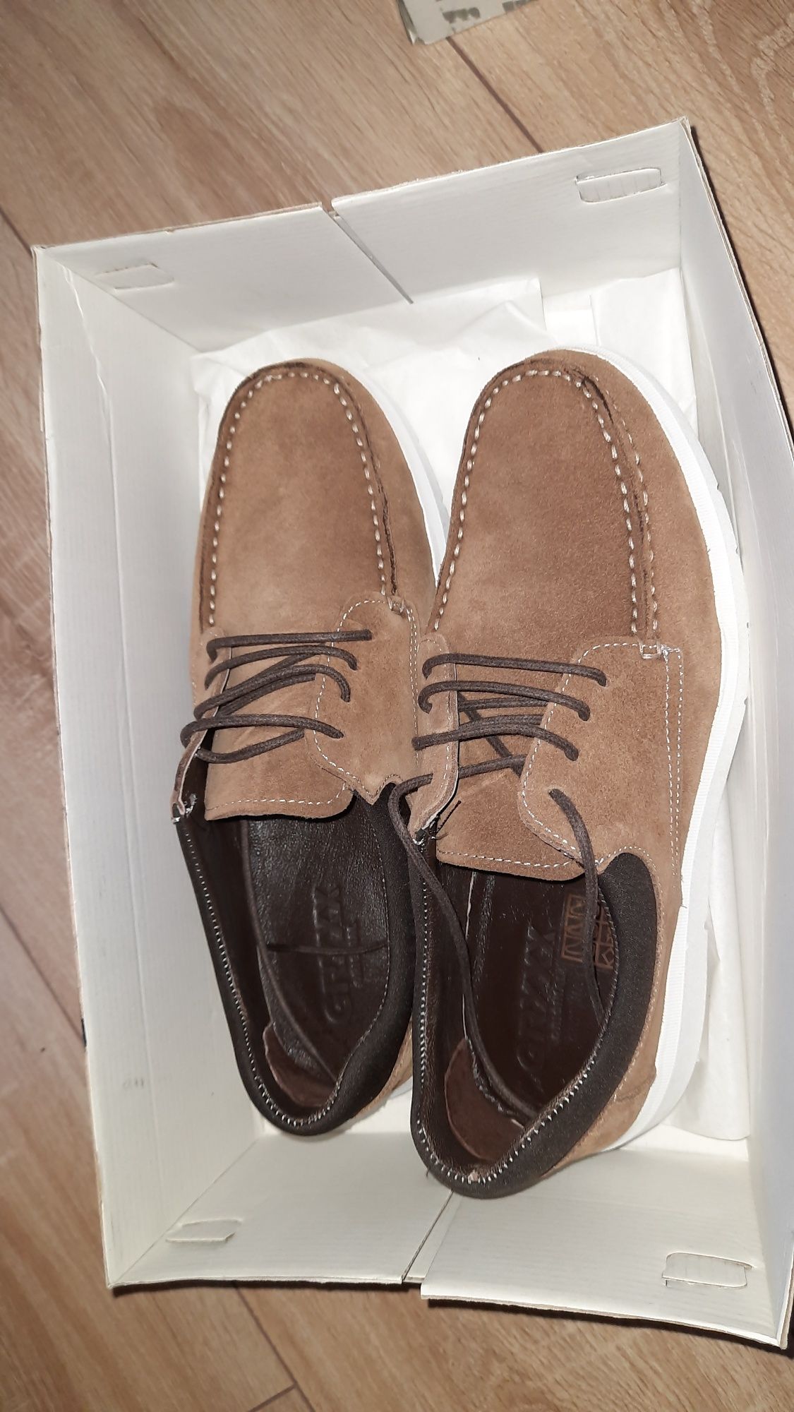 Pantofi Benvenuti piele bărbați la cutie, trimit in tara