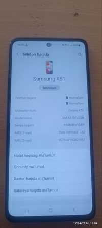 Samsung A51  xotira 4/64 batariya 4000mAs