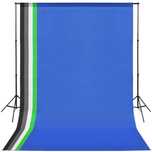 Kit studio foto vidaXL -  5 decoruri colorate, ramă reglabilă, geantă