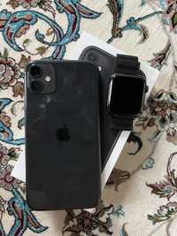 Iphone 11 64gb lik black iwatch 4