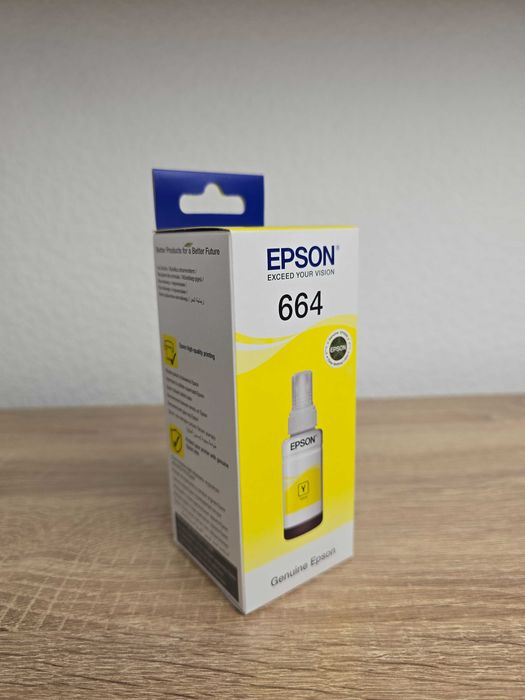 Новые, запечатанные чернила EPSON 664 C13T66444A yellow 70 мл.