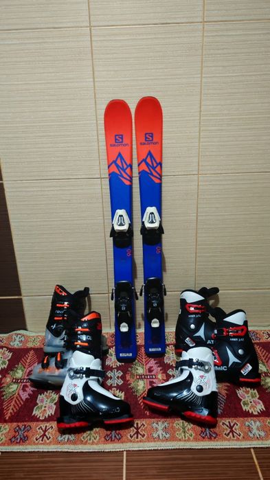 Set schiuri Salomon 90cm- clapari ski