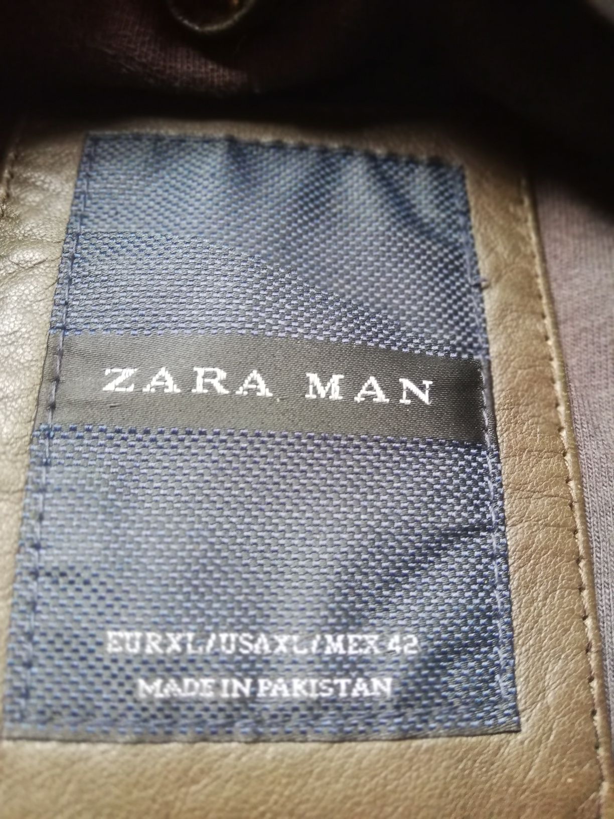 Geaca piele bărbați Zara Man xl