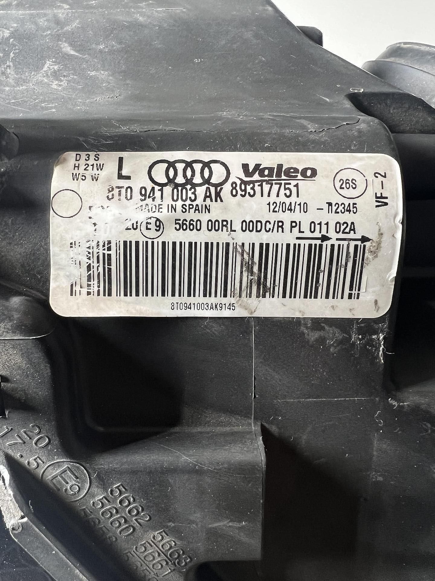 Ляв фар за audi a5 8t - 8t0941003ak