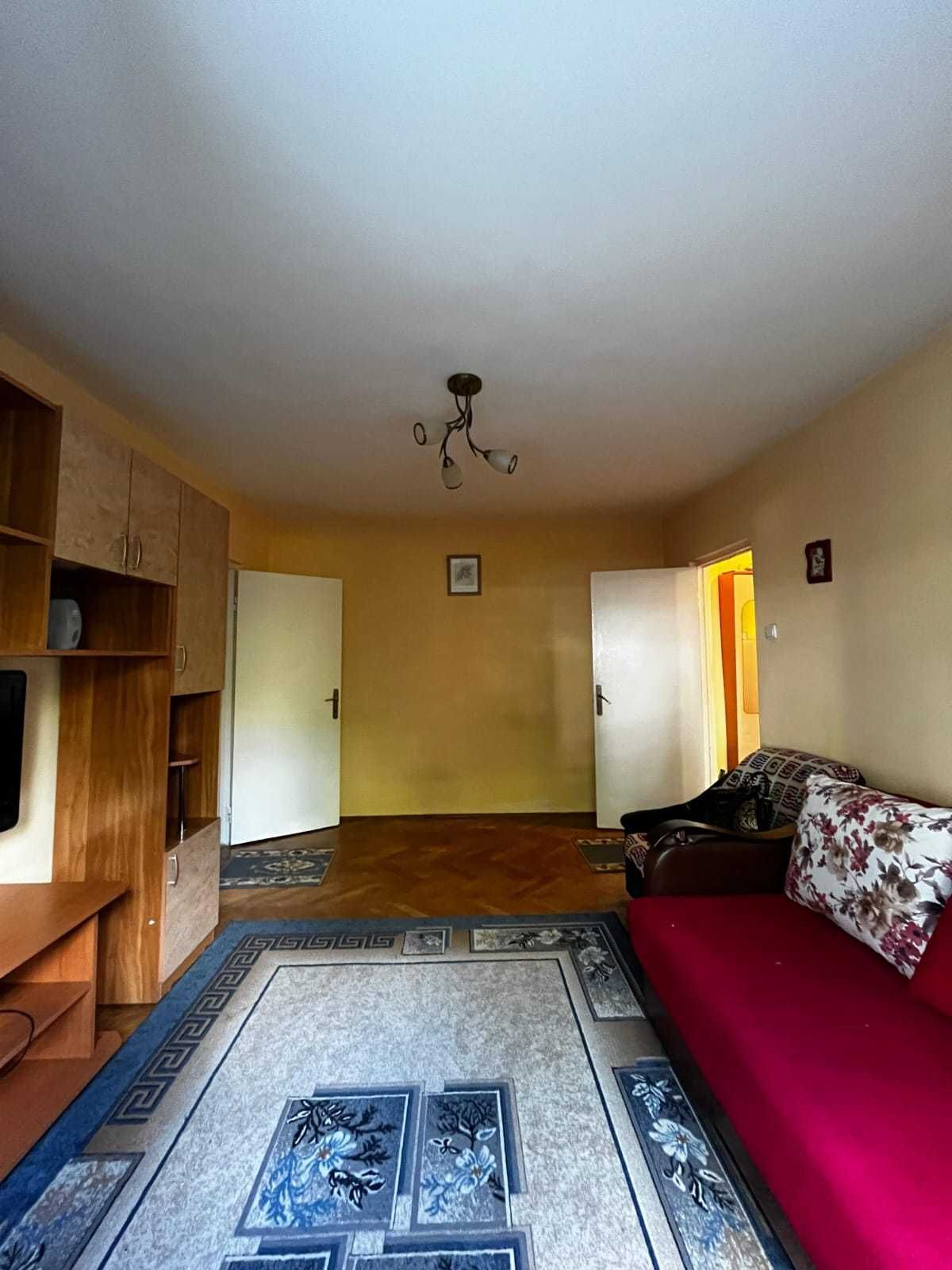 Apartament mobilat cu 2 camere, gradina si beci, zona Astra
