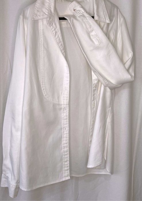 Бяла дамска риза Maddison, размер 34-36