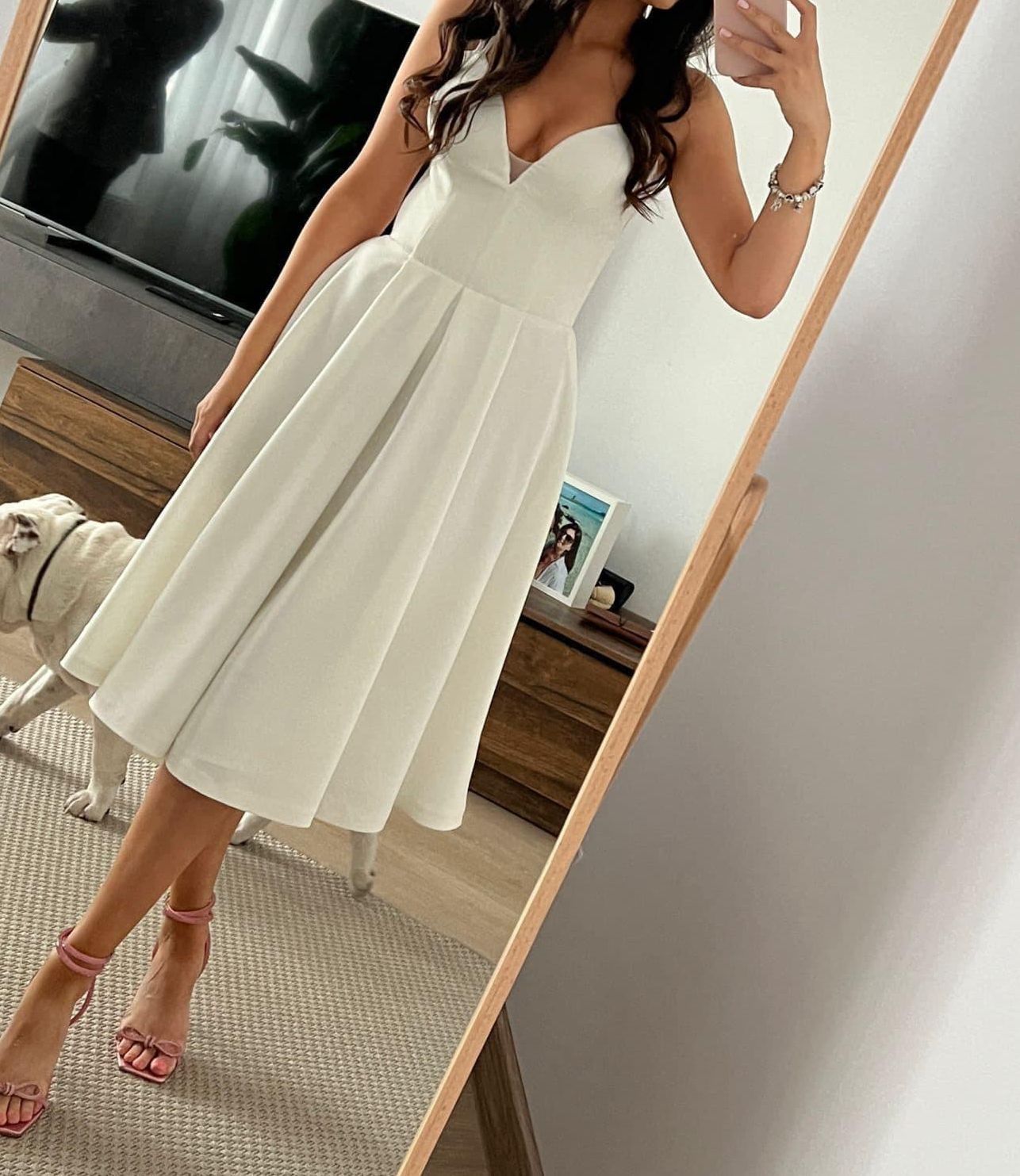 Rochie albă model superb