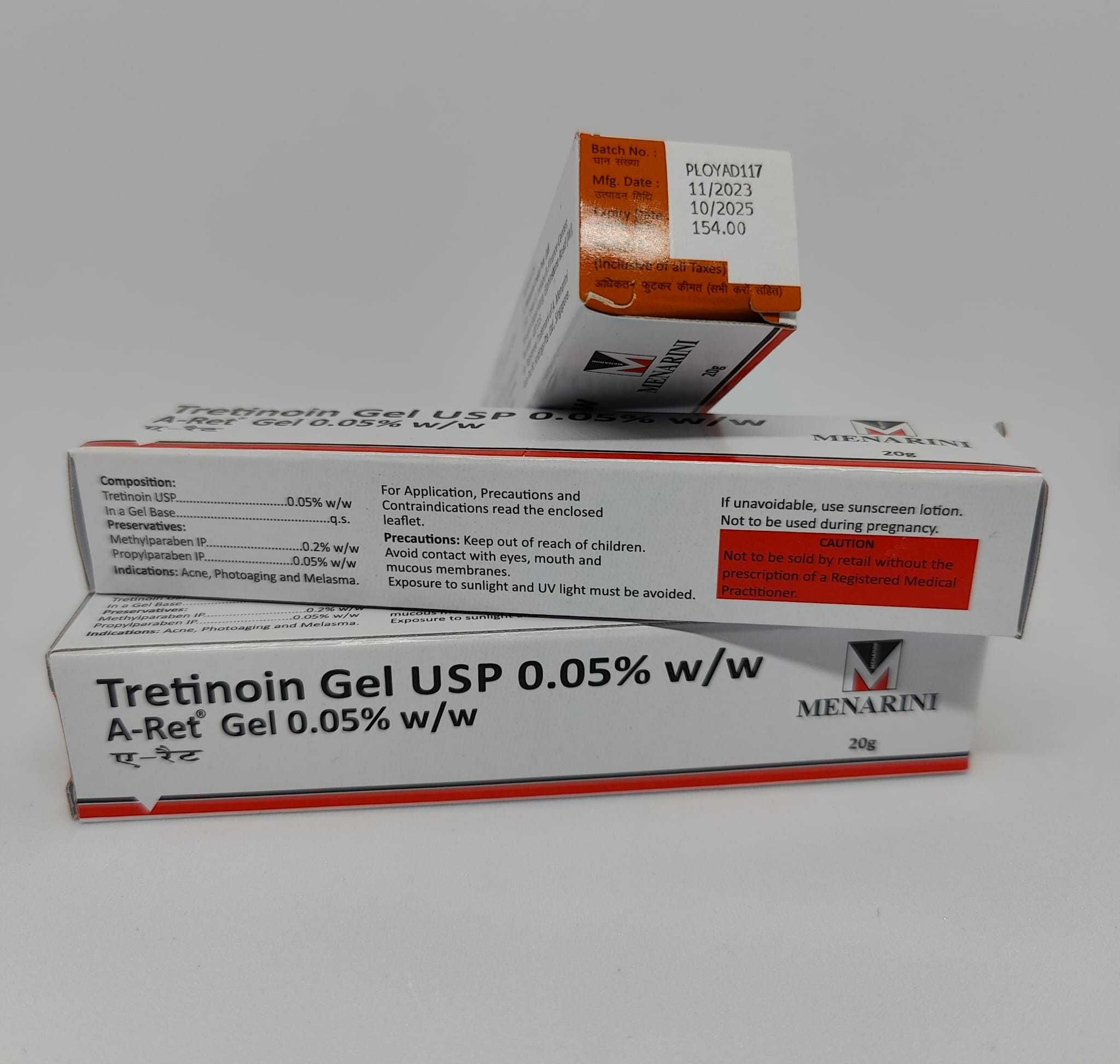 Tretin acnee A-Ret Menarini Gel USP 0.05% 20gr