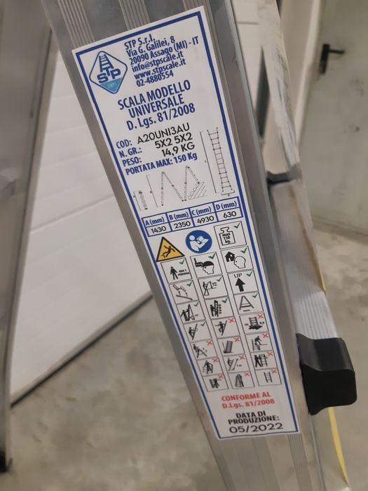 Scară din aluminiu profesională STP diferite mărimi