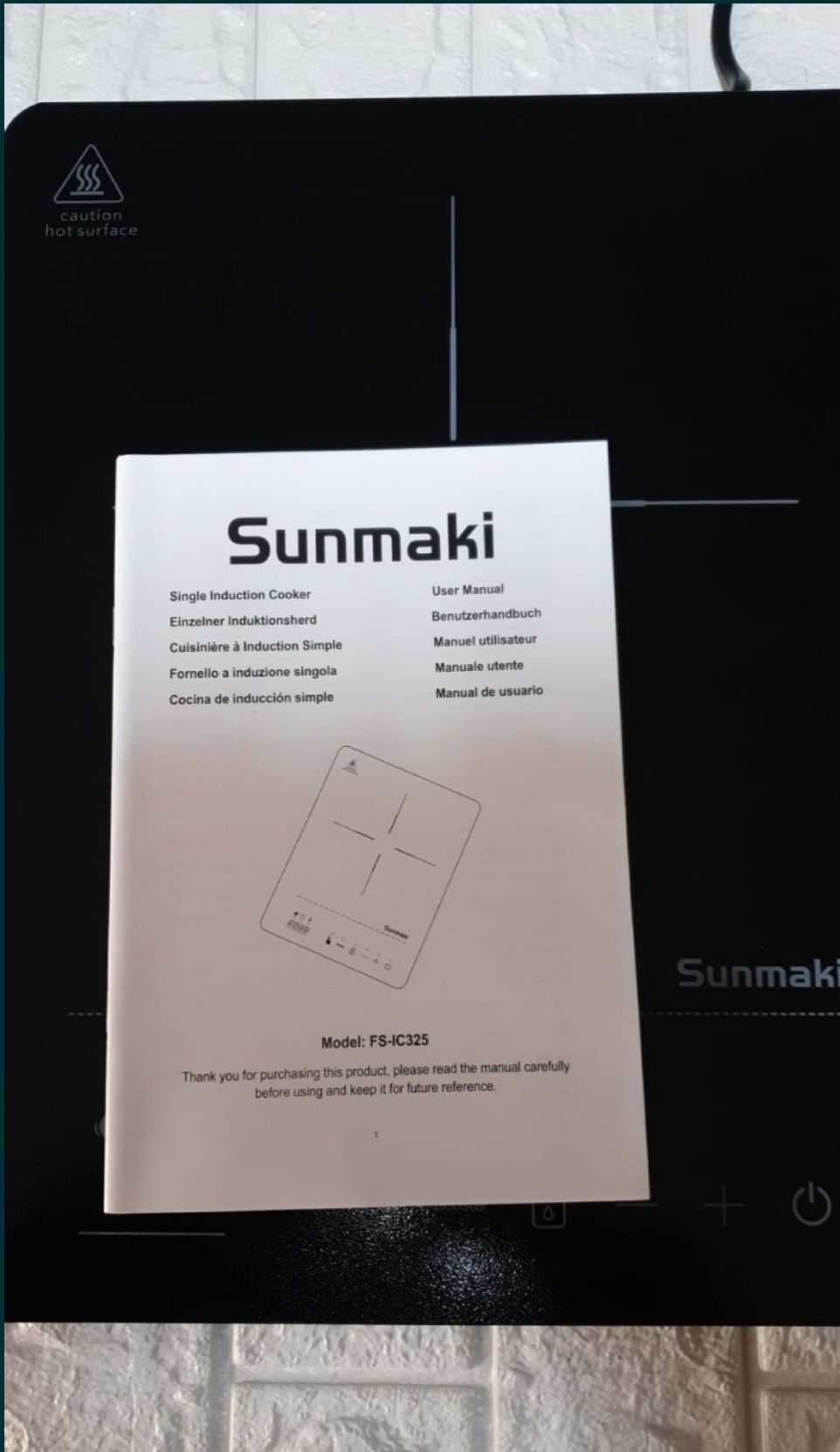 Plită cu inducție Sunmaki, 2000w