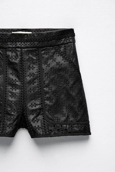 Къси кожени панталони Zara, XS