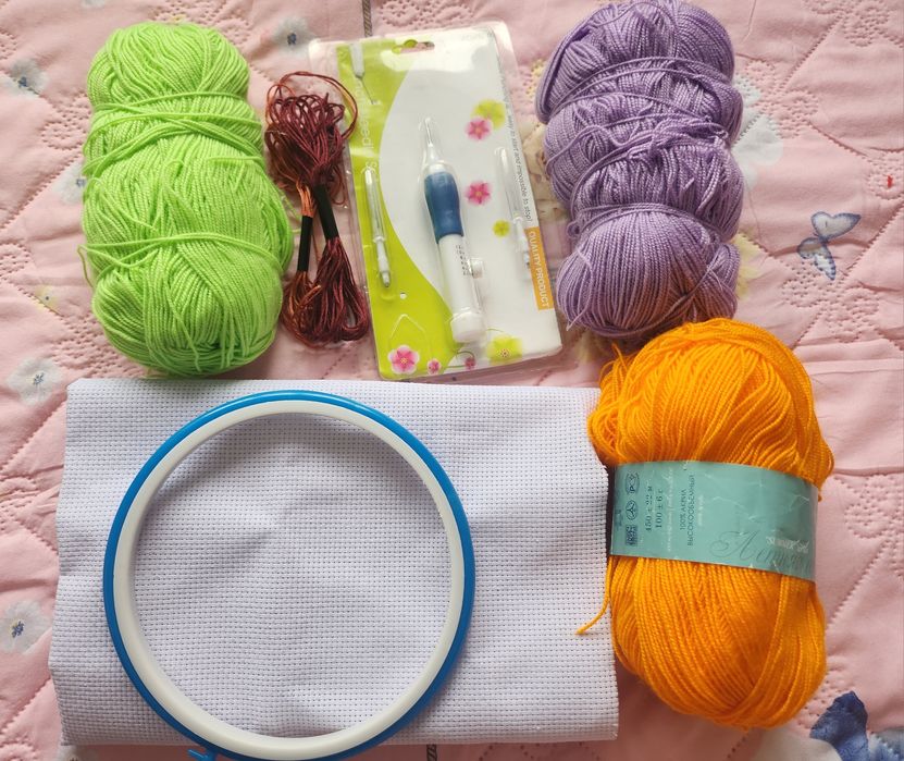 Набор для ковровой вышивки!