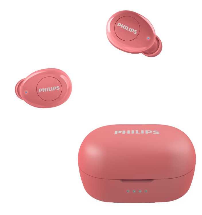 Безжични Слушалки Philips, TWS, Bluetooth- TAT2205RD - розови