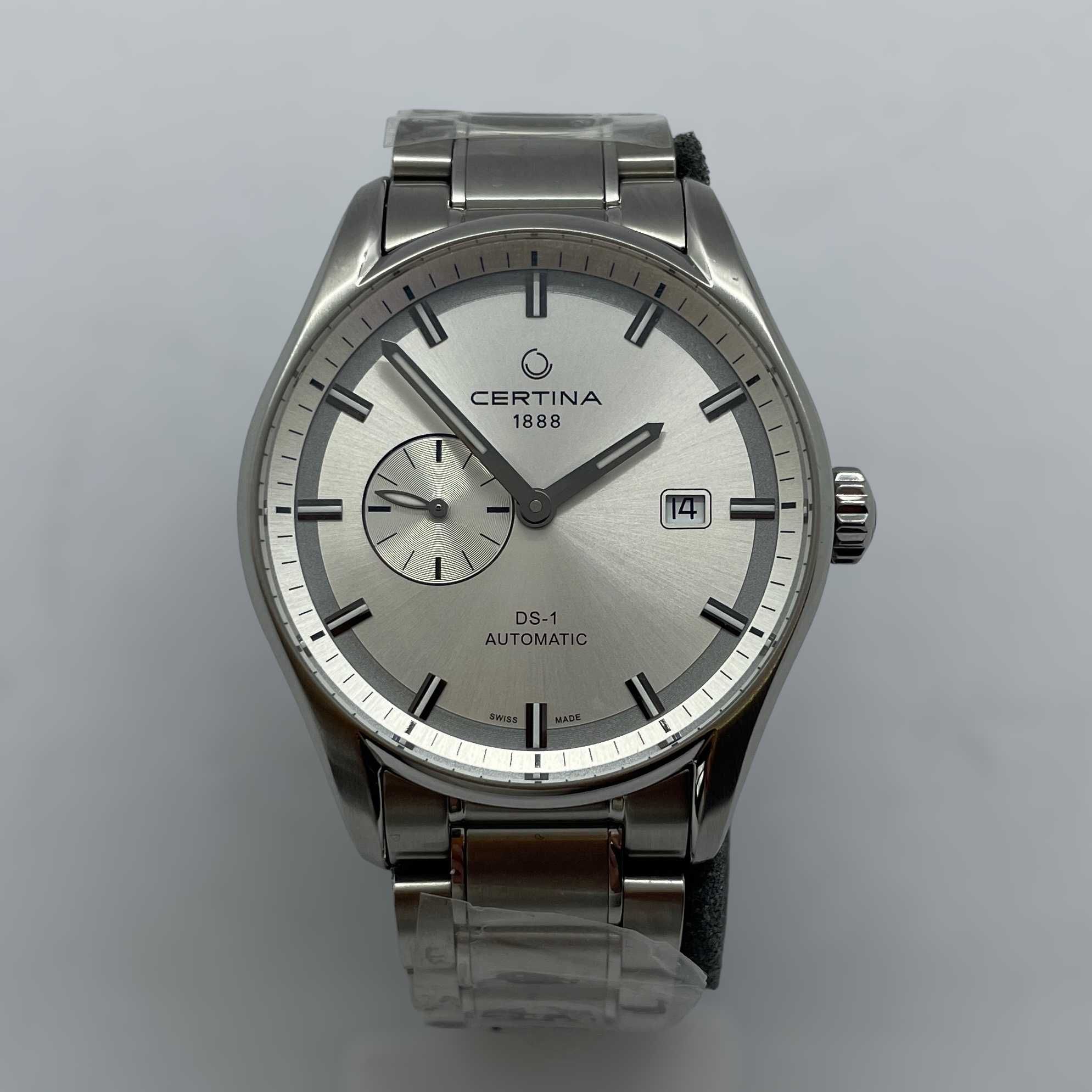 Certina DS-1 мъжки автоматичен сребърен швейцарски часовник
