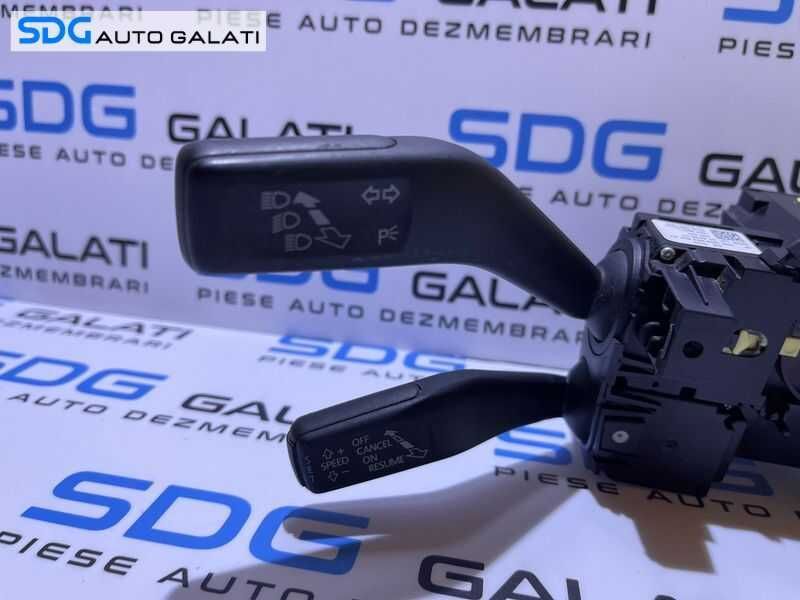 Maneta Manete Semnalizare Stergatoare Faza Lunga Scurta Tempomat Pilot Automat VW Passat B6 Berlina Sedan 2005 - 2010 Cod 3C9953507AT 3C9953513R