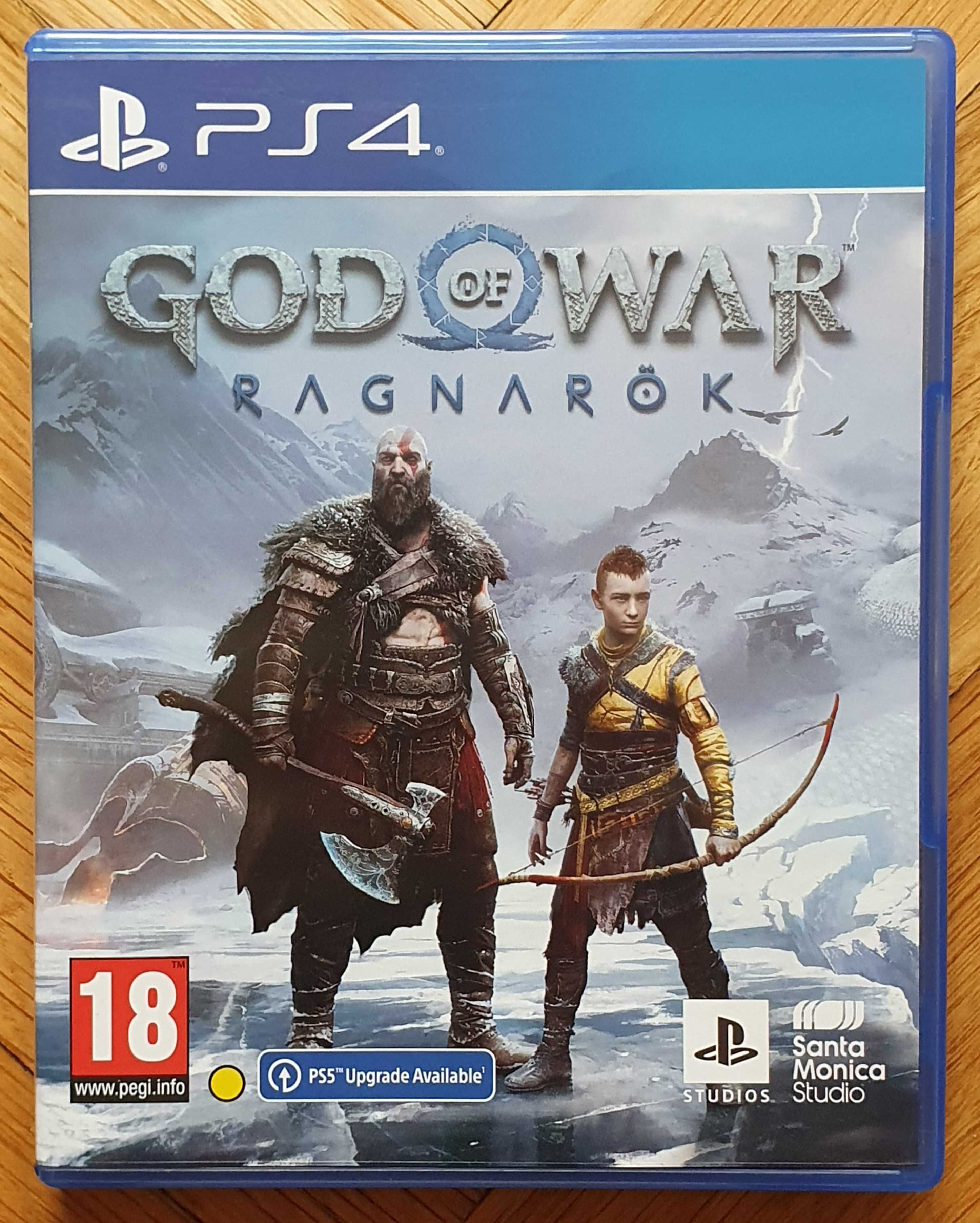 Два диска игра God of War Ragnarok PS4 Playstation 4 Плейстейшън 5 PS5