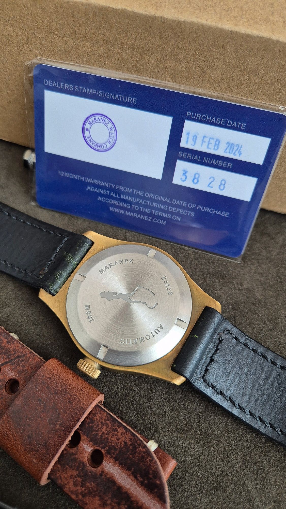 Часовник Maranez Talay Brass Green Dial